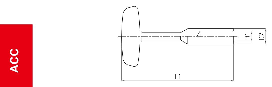 Grip Hydro Accessories Coolant Tube teknik çizim — D/L ölçü şeması
