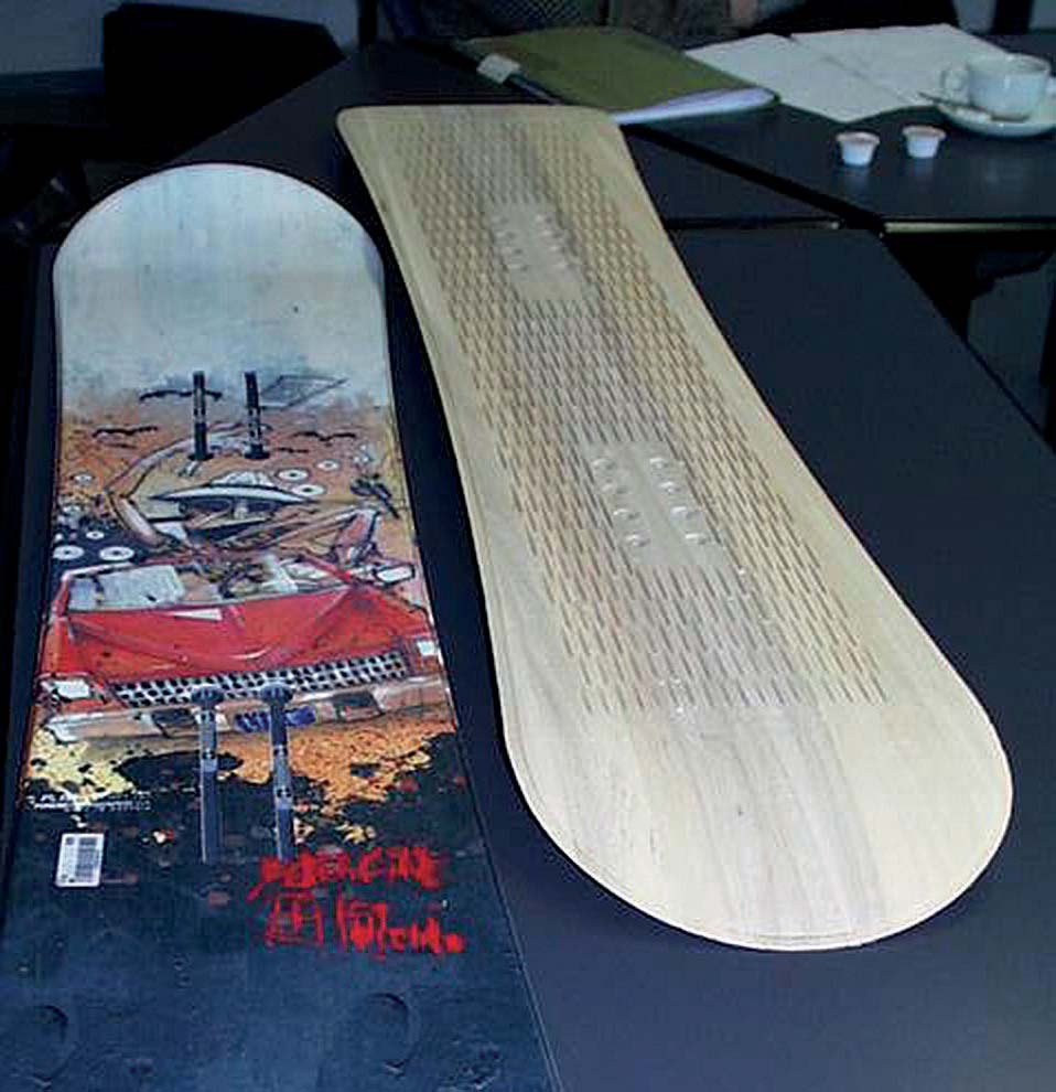 Snowboard Üretimi için Özel Ahşap Çekirdek Frezeleme Takımı