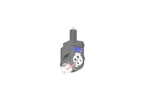 VDI 30, variable angle tool holder, coupling FLAT(~DIN 1809), with internal cooling