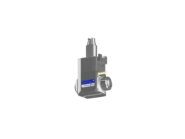 VDI 40, angular tool holder, coupling DOG CLUTCH, with internal cooling