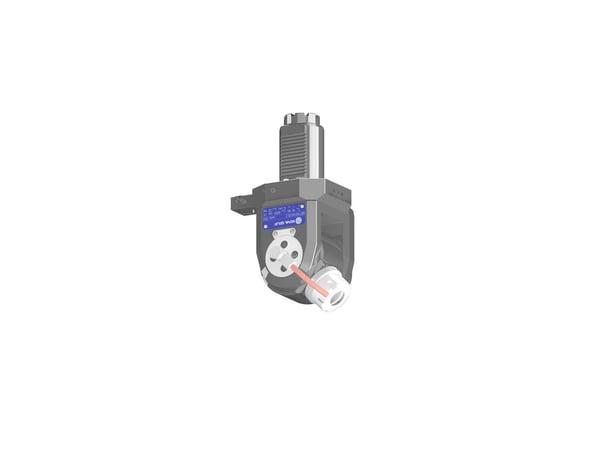 VDI 50, variable angle tool holder, coupling TOEM, with internal cooling
