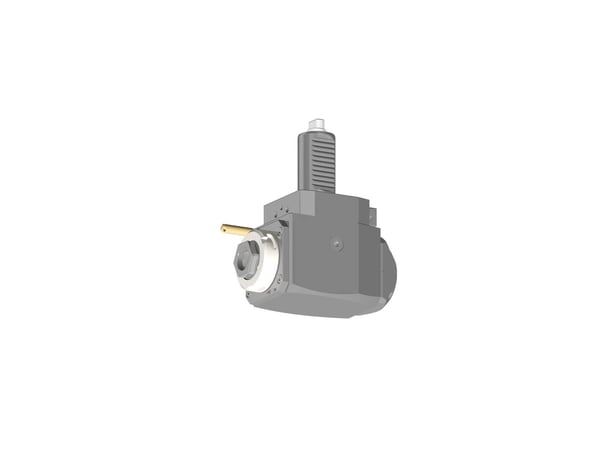 VDI 30, angular tool holder, coupling FLAT(~DIN 1809), no internal cooling with Tapered roller bearings