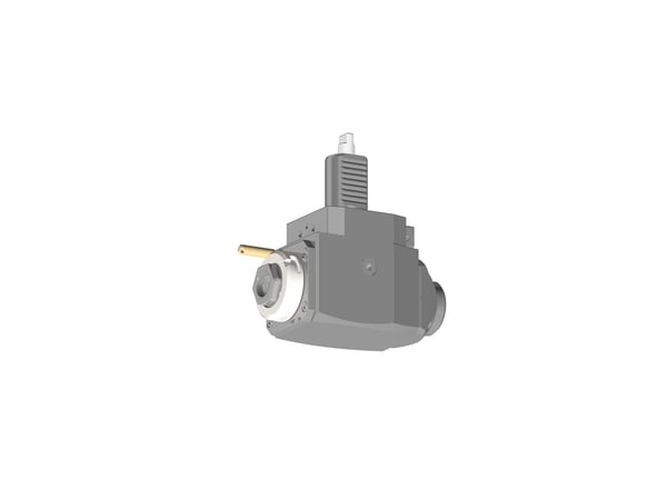 VDI 30, angular tool holder, coupling DIN 1809, with 80bar internal cooling with Tapered roller bearings