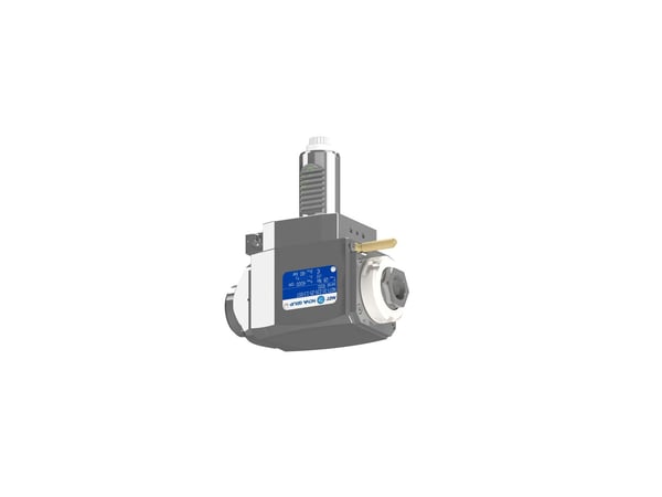 VDI 30, angular tool holder, coupling DIN 5480, with 80bar internal cooling with Tapered roller bearings