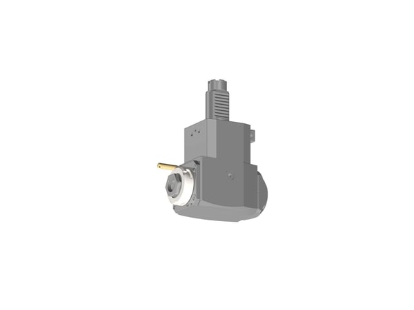 VDI 30, angular tool holder, coupling TOEM, no internal cooling with Tapered roller bearings