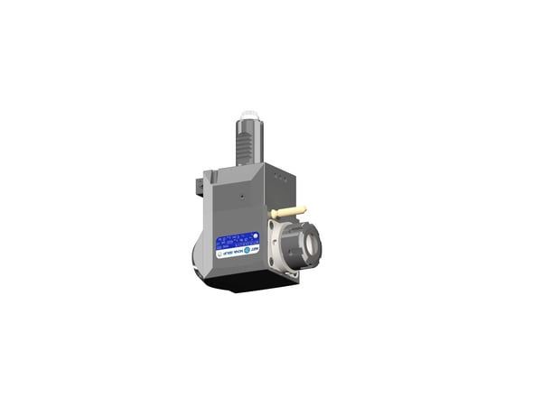 VDI 25, angular tool holder, coupling DIN 5480, with internal cooling