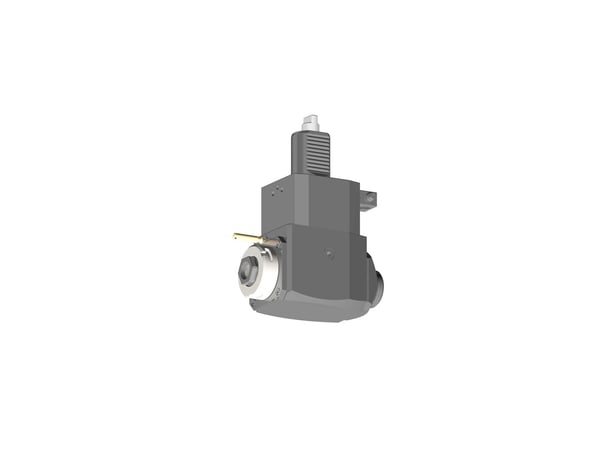 VDI 40, angular tool holder, coupling DIN 1809, with 80bar internal cooling, with tapered roller bearings