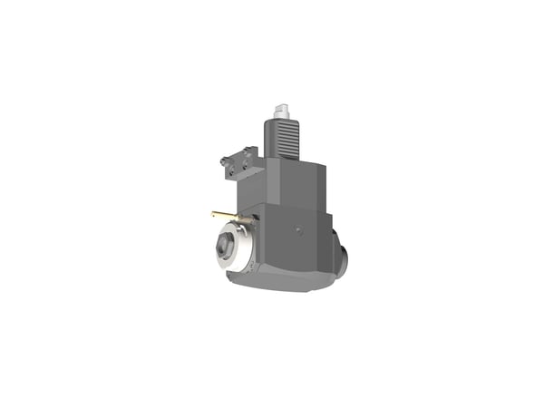 VDI 40, angular tool holder, coupling DIN 1809, with 80bar internal cooling, with tapered roller bearings