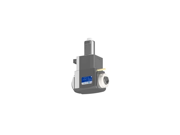 VDI 40, angular tool holder, coupling DIN 5480, with internal cooling, with tapered roller bearings