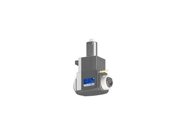 VDI 40, angular tool holder, coupling DIN 5480, with internal cooling, with tapered roller bearings
