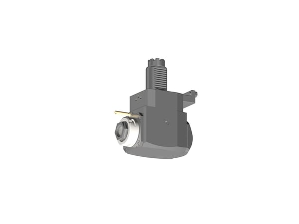 VDI 40, angular tool holder, coupling TOEM, with internal cooling, with tapered roller bearings