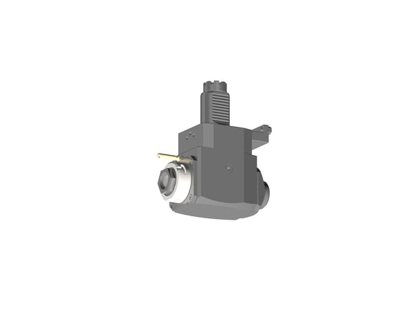 VDI 40, angular tool holder, coupling TOEM, with 80bar internal cooling, with tapered roller bearings