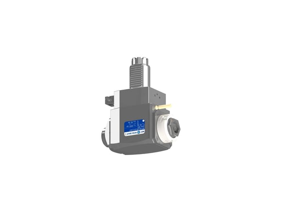 VDI 40, angular tool holder, coupling TOEM, with 80bar internal cooling, with tapered roller bearings