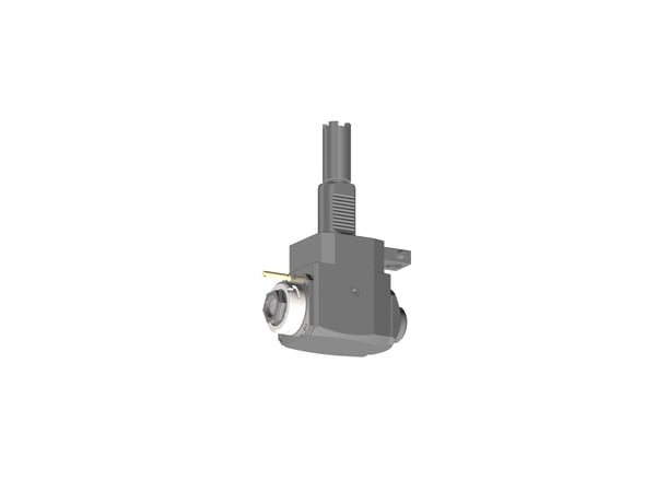 VDI 40, angular tool holder, coupling HAAS, with 80bar internal cooling, with tapered roller bearings