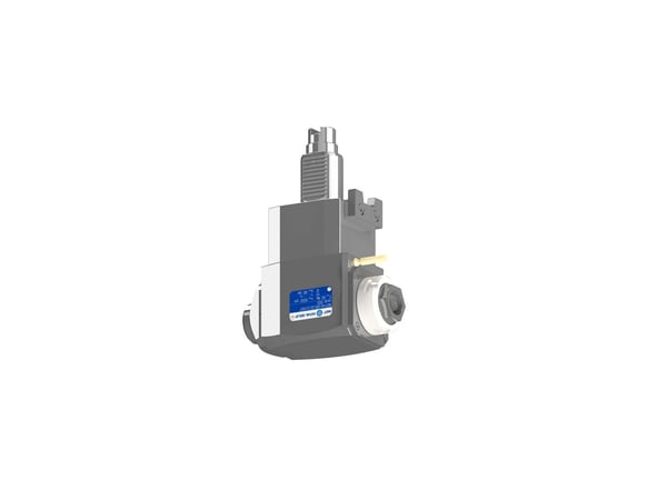 VDI 40, angular tool holder, coupling DOG CLUTCH, with 80bar internal cooling, with tapered roller bearings