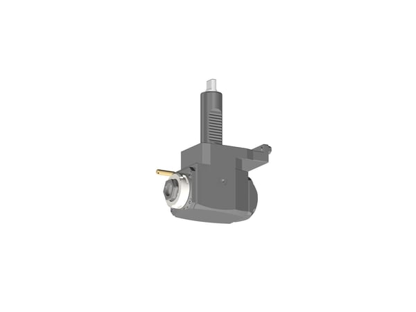 VDI 30, angular tool holder, coupling FLAT(~DIN 1809), no internal cooling, with tapered roller bearings