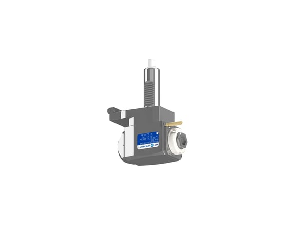 VDI 30, angular tool holder, coupling FLAT(~DIN 1809), with internal cooling, with tapered roller bearings