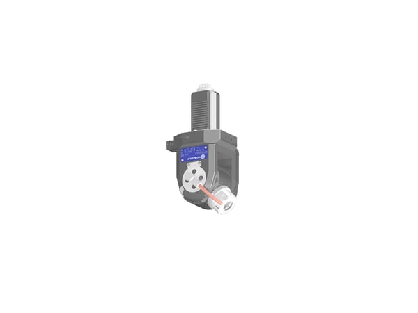VDI 50, variable angle tool holder, coupling DIN 5480, with internal cooling