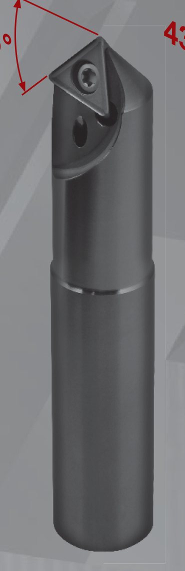 SAU S613.45W-0-16 45° pah ve merkezleme frezesi, TCMX karbür uç takılı, Ø 20 mm silindirik şaft