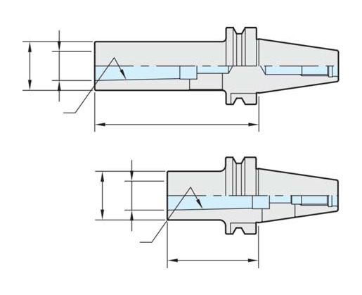 Selux Morse / Jacobs Taper teknik şema ve ölçülendirme diyagramı