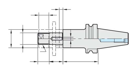 Selux Side Cutter Arbor teknik şema ve ölçülendirme diyagramı
