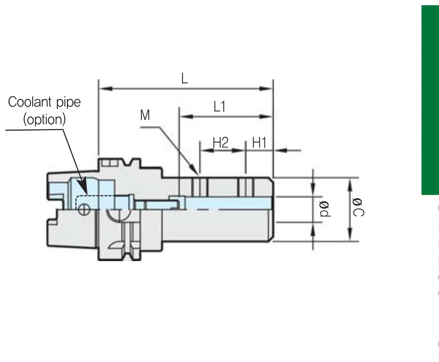 Selux Yandan Baskılı Tutucu HSK100A teknik çizim — L/L1 ölçü şeması