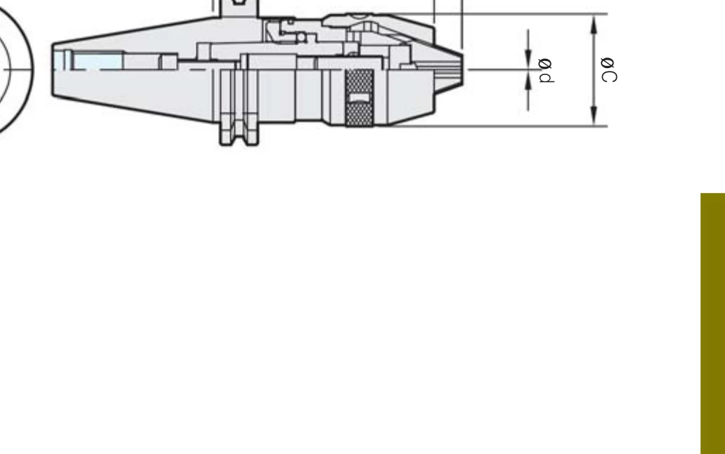 Selux Matkap Mandreni (NPU) SK40 teknik çizim — L/L1 ölçü şeması