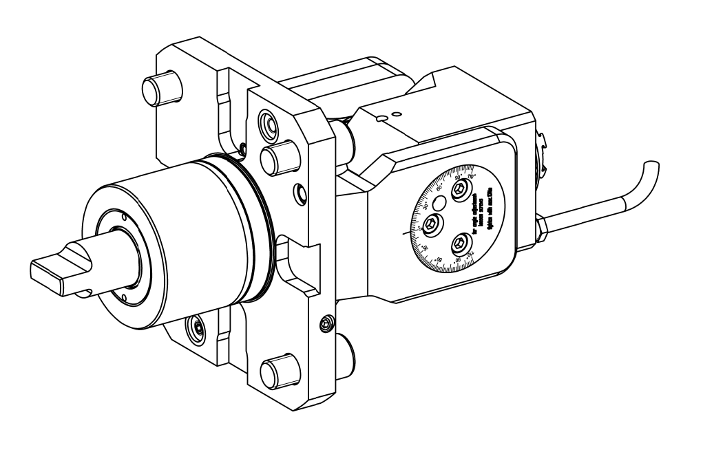 Tahrikli Takım Tutucu BMT40 Angle Ünite, Adjustable +/- 107°