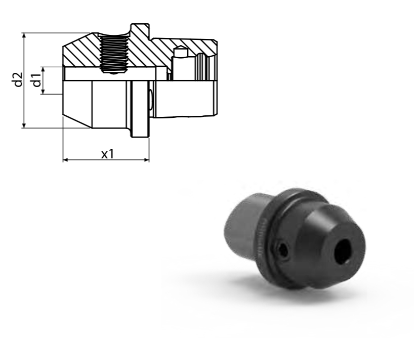 Capto C3 tool tutucu DIN 1835-B Weldon — Ürün Fotoğrafı