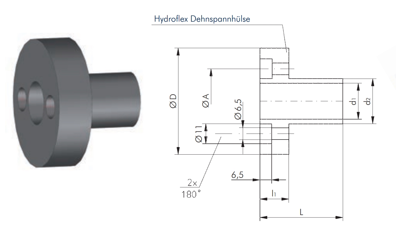 HydroFlex Sıkma Kovanı HF25 — Ürün Fotoğrafı