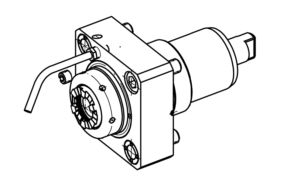 Tahrikli Takım Tutucu BMT65 Angle Ünite, Adjustable +/- 107°